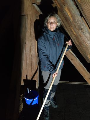 Saubermachen im Glockenturm